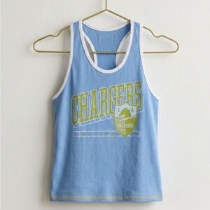 Junk Food LA Chargers Tank | Baby Blue | Size Large Women’s Los Angeles Top
